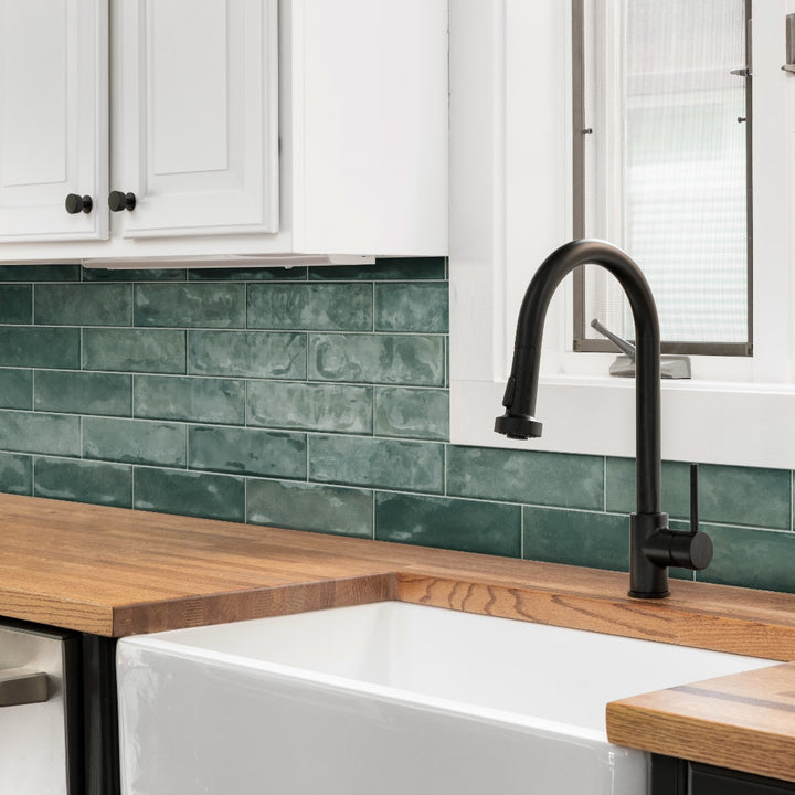 Coastline Forest, 3" x 12" Porcelain Tile | Pool Waterline Tile