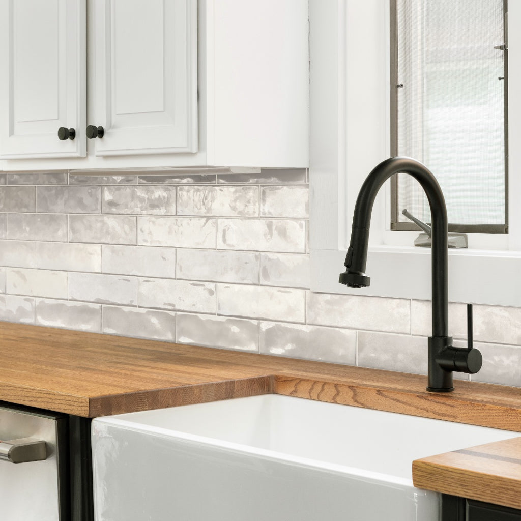 Coastline Glacier, 3" x 12" Porcelain Tile | Pool Waterline Tile