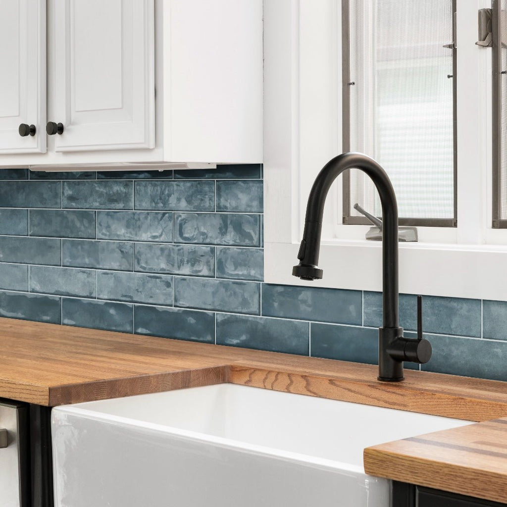 Coastline Sky, 3" x 12" Porcelain Tile | Pool Waterline Tile