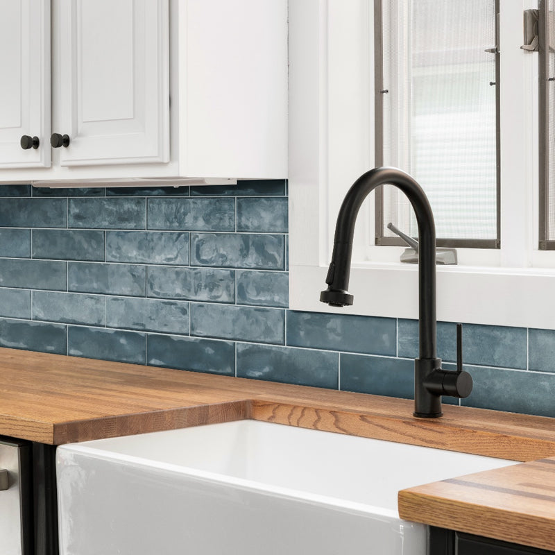 Coastline Sky, 3" x 12" Porcelain Tile | Pool Waterline Tile