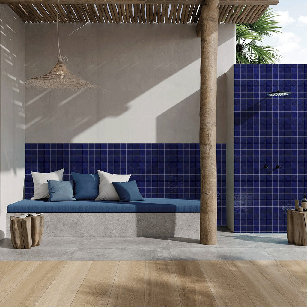 Cobalt, 6" x 6" Tile | ESTFUSICOBALT6 | Porcelain Pool Tile