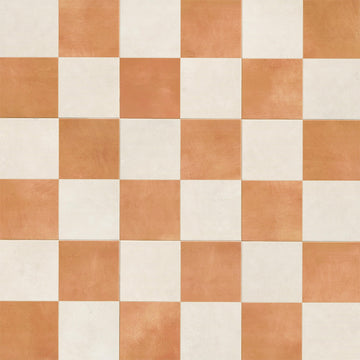 17" x 17" Checkerboard-patterned porcelain tile by MSI
