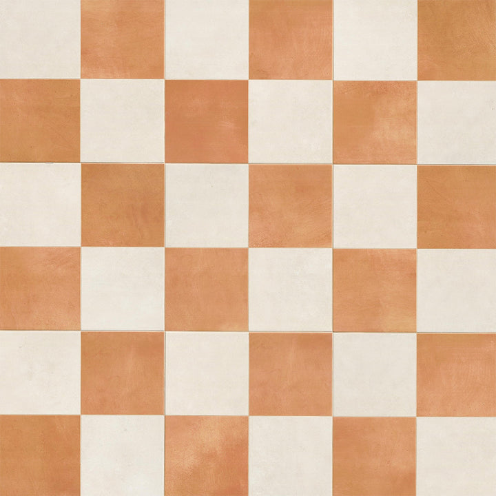17" x 17" Checkerboard-patterned porcelain tile by MSI