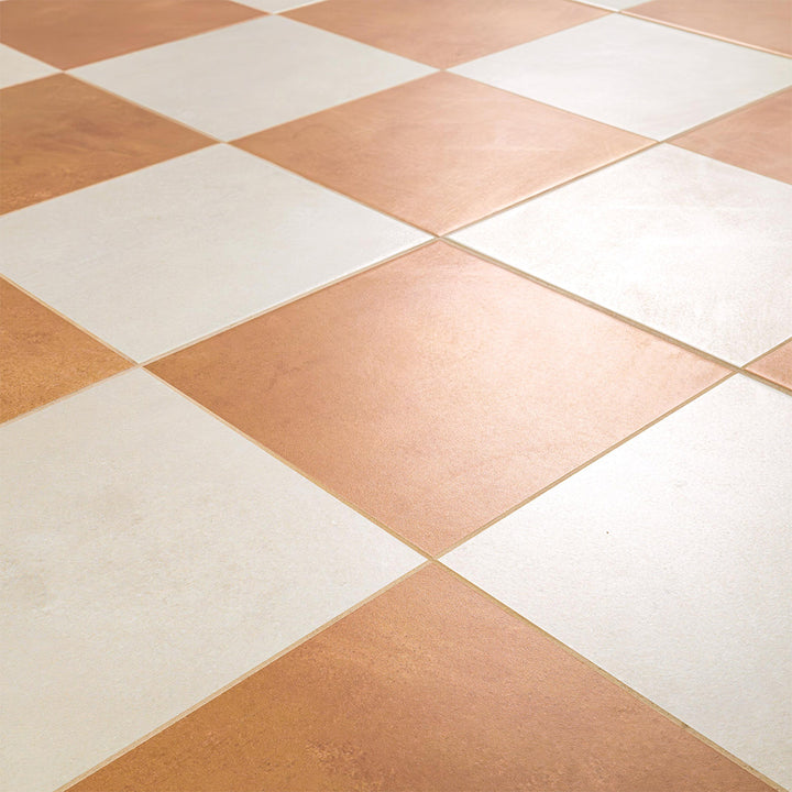 17" x 17" Checkerboard-patterned porcelain tile by MSI