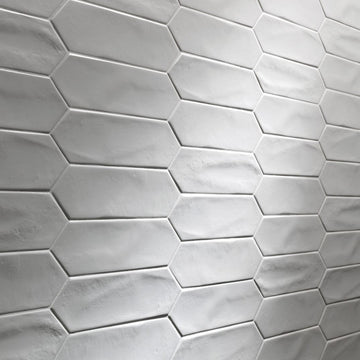 Crayons Matte White Picket, 3" x 12" Ceramic Tile | Backsplash Tile