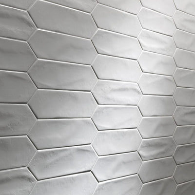 Crayons Matte White Picket, 3" x 12" Ceramic Tile | Backsplash Tile