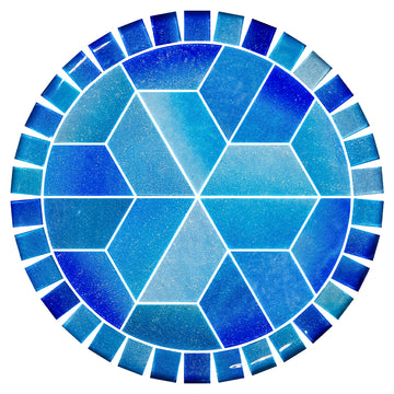 Crystal Waters Surf, 12.5" Barstool Toppers | Pool Mosaics