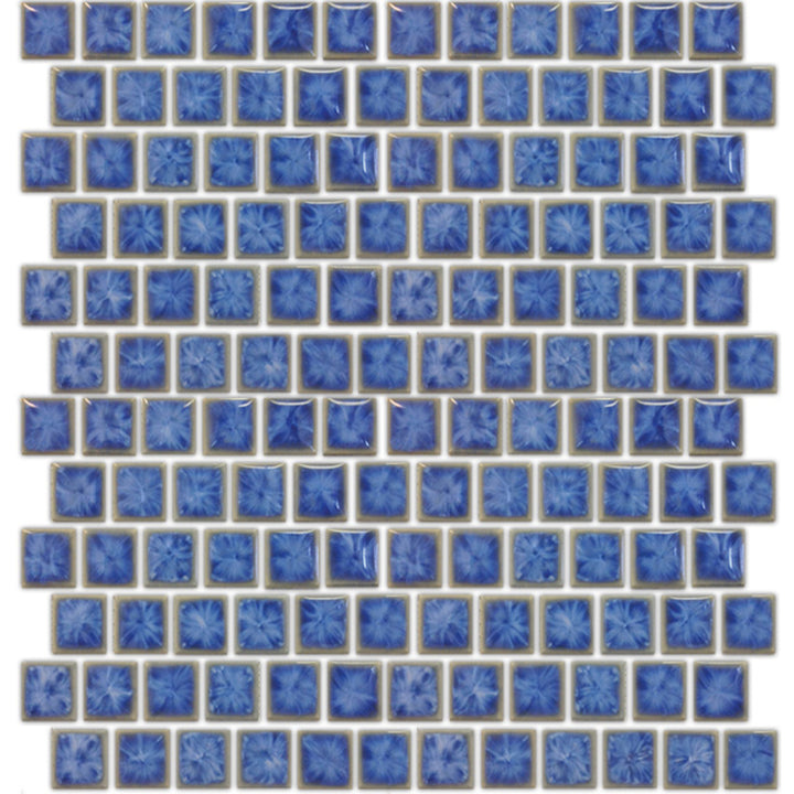 Crystal Blue, 1" x 1" | TNT-031 | Fujiwa Porcelain Pool Tile