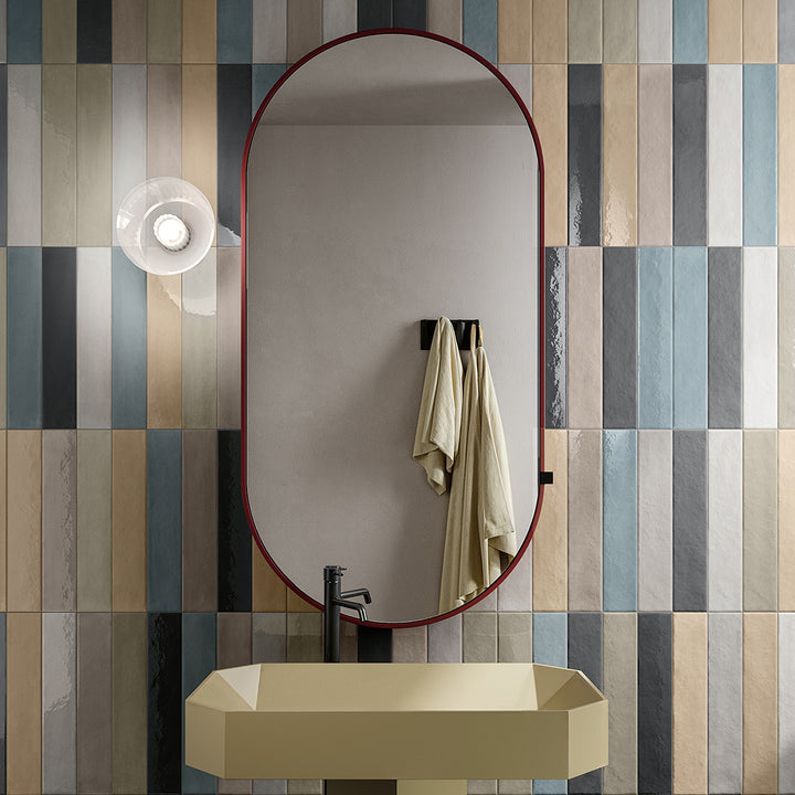 Currents Foam, 3" x 16" Porcelain Tile | Kitchen, Bath, & Pool Tile 