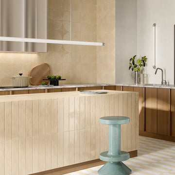 Currents Sand, 3" x 16" Porcelain Tile | Kitchen, Bath, & Pool Tile 