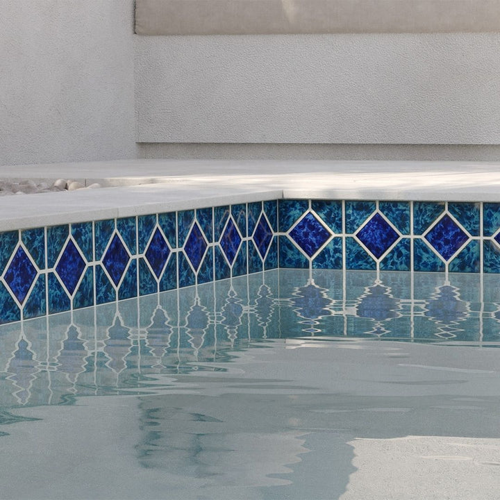 POWPLDR534SPT Aquatica Atlantic Green Akron, 6" x 6" - Porcelain Pool Tile