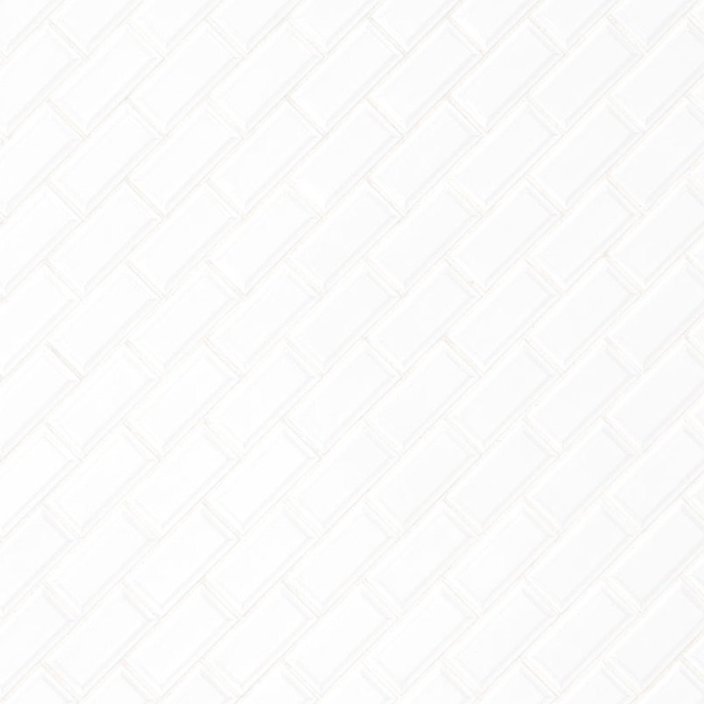Domino Beveled White, 2" x 4" | Porcelain Kitchen & Bath Tile by MSI