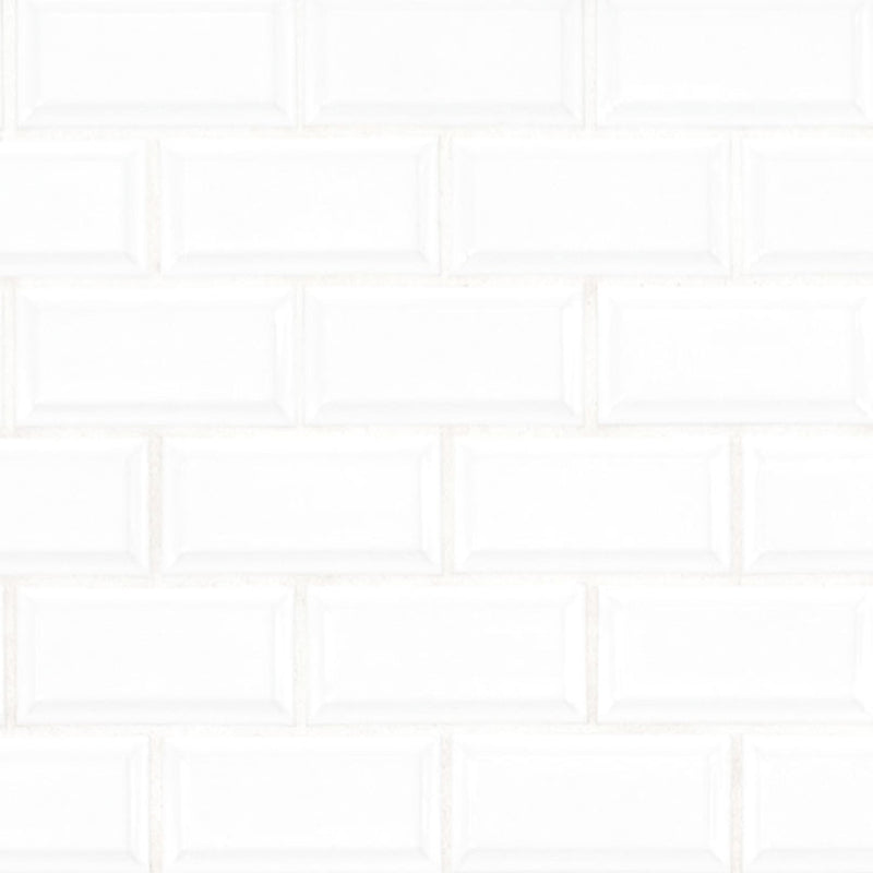 Domino Beveled White, 2" x 4" | Porcelain Kitchen & Bath Tile by MSI