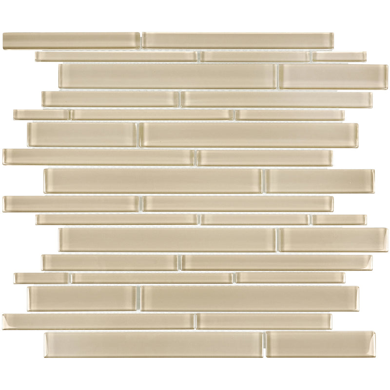 Earth, Linear Mosaic Tile | ANAELEMEARRS | Aquatica Glass Pool Tile