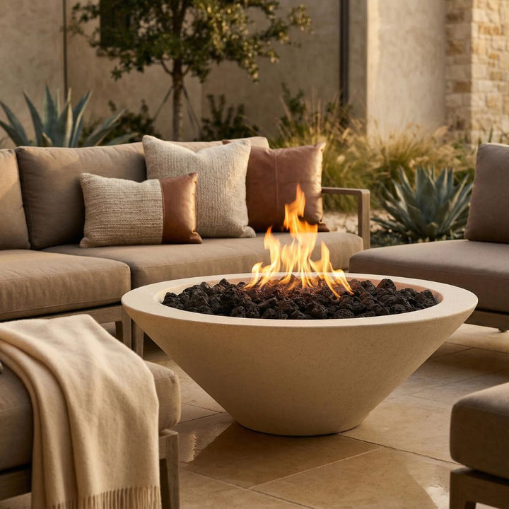Prism Hardscapes Embarcadero Fire Bowl | Outdoor Gas Fire Pit