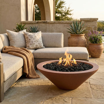 Prism Hardscapes Embarcadero Fire Bowl | Outdoor Gas Fire Pit