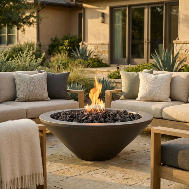 Prism Hardscapes Embarcadero Fire Bowl | Outdoor Gas Fire Pit