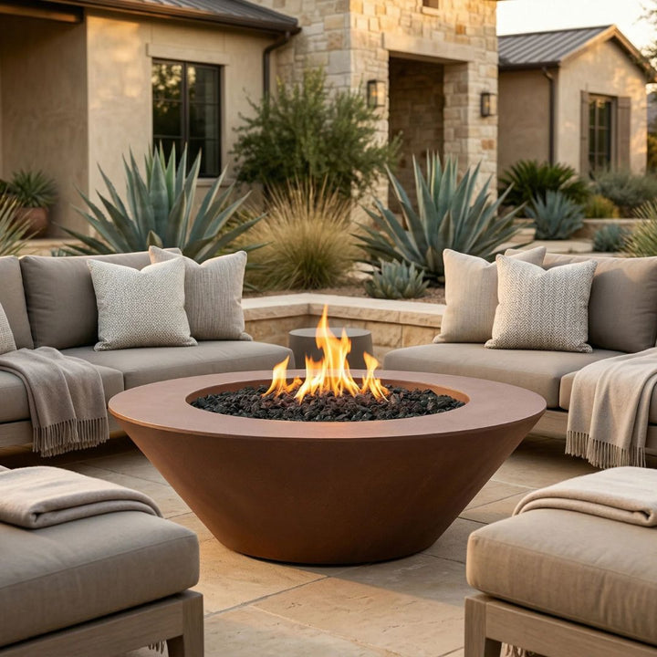 Embarcadero 60 Fire Bowl | Outdoor Fire Pit by Prism Hardscapes