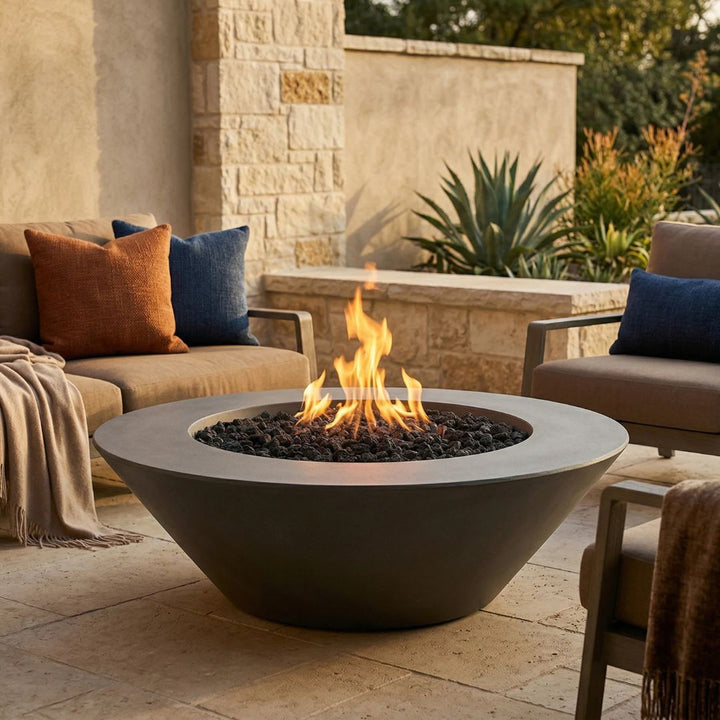 Embarcadero 60 Fire Bowl | Outdoor Fire Pit by Prism Hardscapes