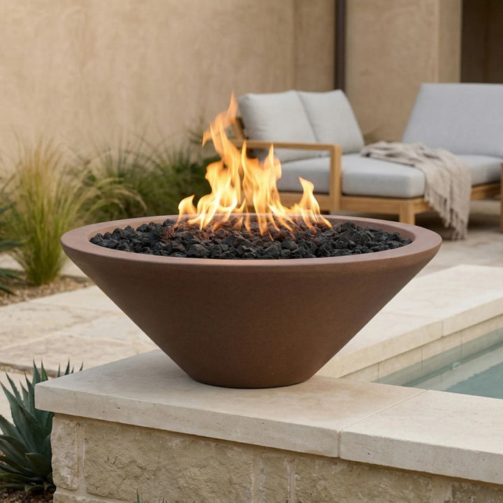 Prism Hardscapes | Embarcadero Pedestal Liquid Propane with Manual Key Valve, Pewter | PH-437-4LP