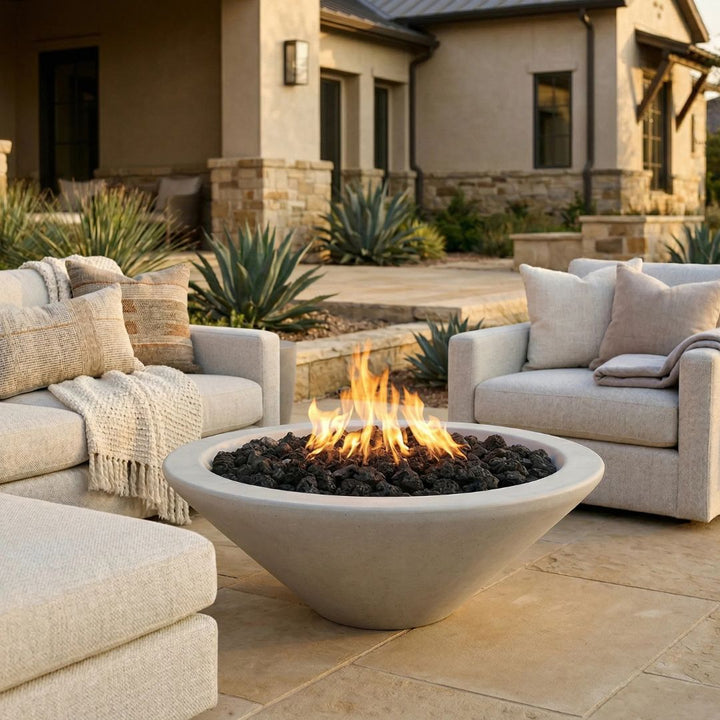 Prism Hardscapes Embarcadero Fire Bowl | Outdoor Gas Fire Pit