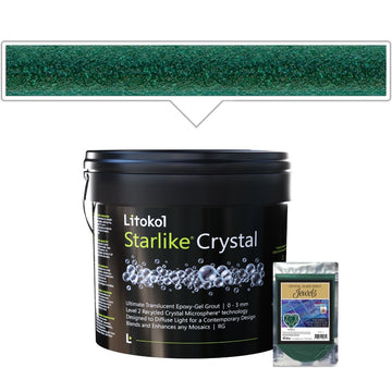 Litokol Starlike Crystal product with a small sample pack on a white background