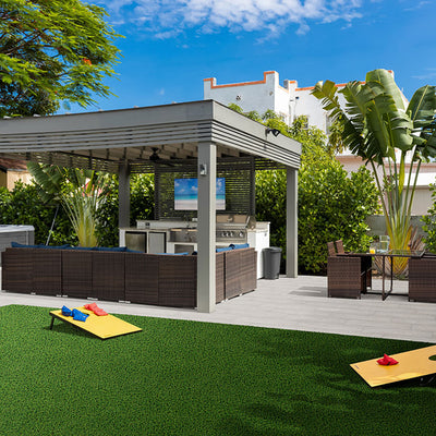 Evergrass Viridian Green Turf 133, 15 Ft Wide | Artificial Grass
