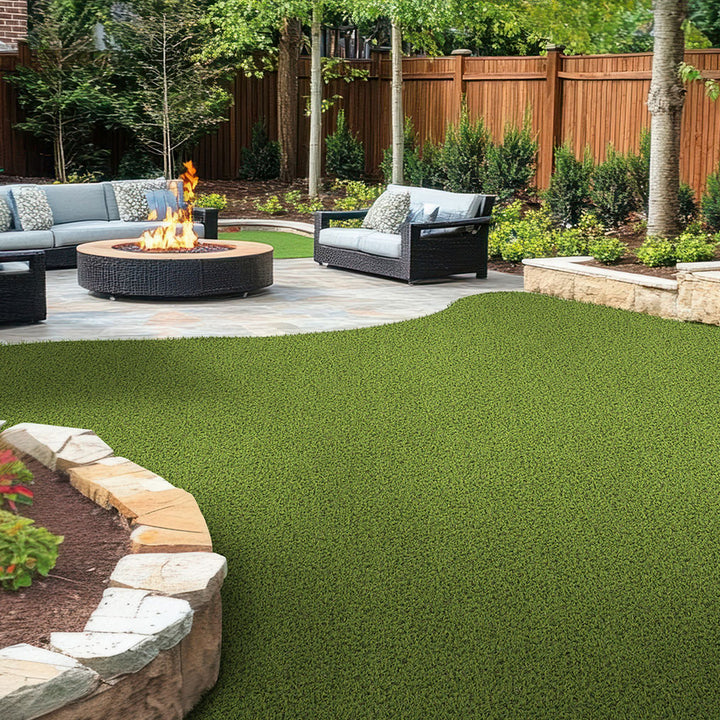 Evergrass Viridian Green Turf 96, 15 Ft Wide | Artificial Grass