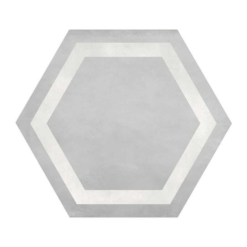 Ice Frame, Hexagon Porcelain Tile | ANAFORMICEFRHEX | IWT Deco Tile