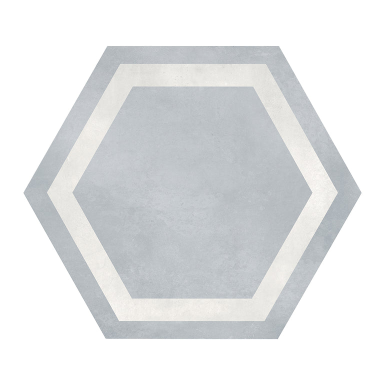 Tide Frame, Hexagon Porcelain Tile | ANAFORMTIDFRHEX | IWT Deco Tile