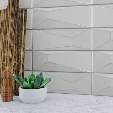 Manhattan Dove, 12" x 4" Ceramic Tile | Shower & Backsplash Tile