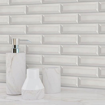 Manhattan Dove, 2" x 8" Ceramic Tile | Shower & Backsplash Tile