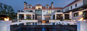 Outdoor Fire and Water Features for Swimming Pools