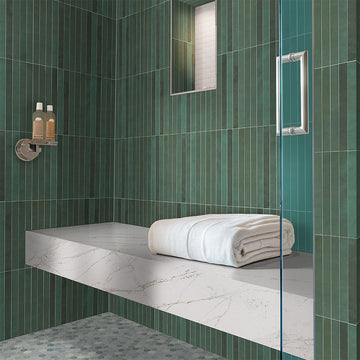Flamenco Racing Green, 2" x 18" Porcelain Tile | MSI Wall Tile