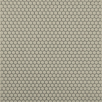 Flaxen Hexagon Glass Mosaic Tile