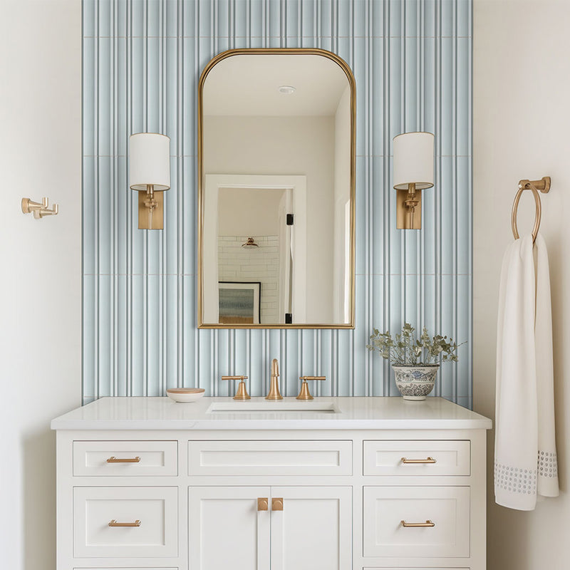 Folk Sky, 7" x 16" | Porcelain Kitchen and Bath Tile by MSI