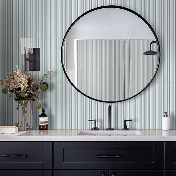 Folk Sky, 7" x 16" | Porcelain Kitchen and Bath Tile by MSI