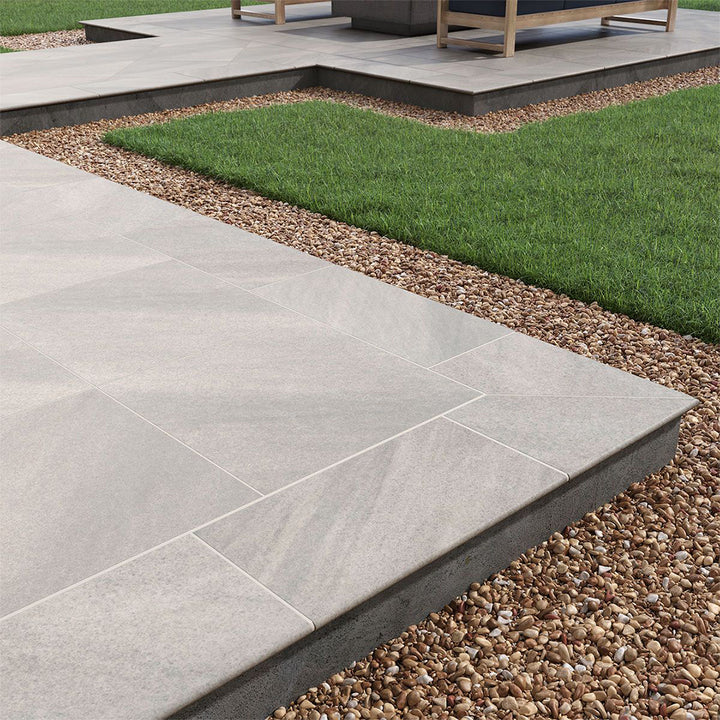 Fossil Snow, 24" x 24" | 2CM Porcelain Pavers | LPAVNFOSSNO2424