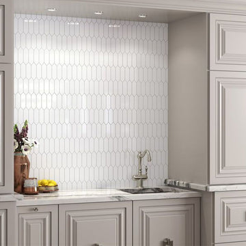 Picketfence Plaster, Ceramic Tile | Picket Tile for Kitchens & Showers