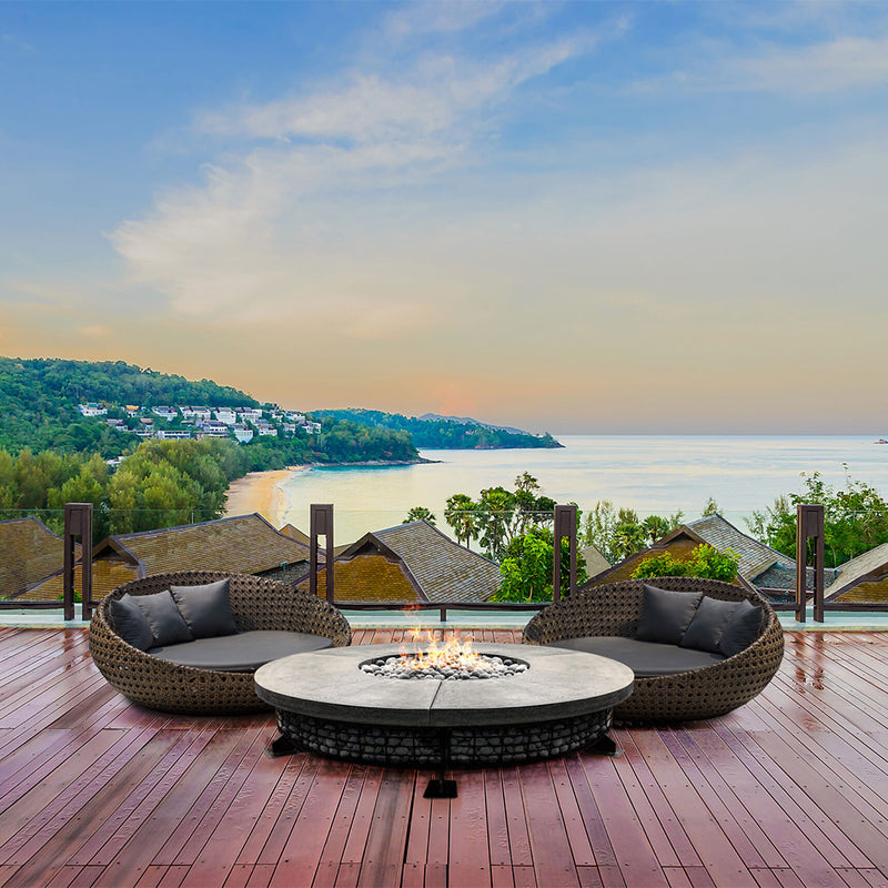 Fuego 89" Fire Table | Outdoor Gas Fire Pit by Prism Hardscapes