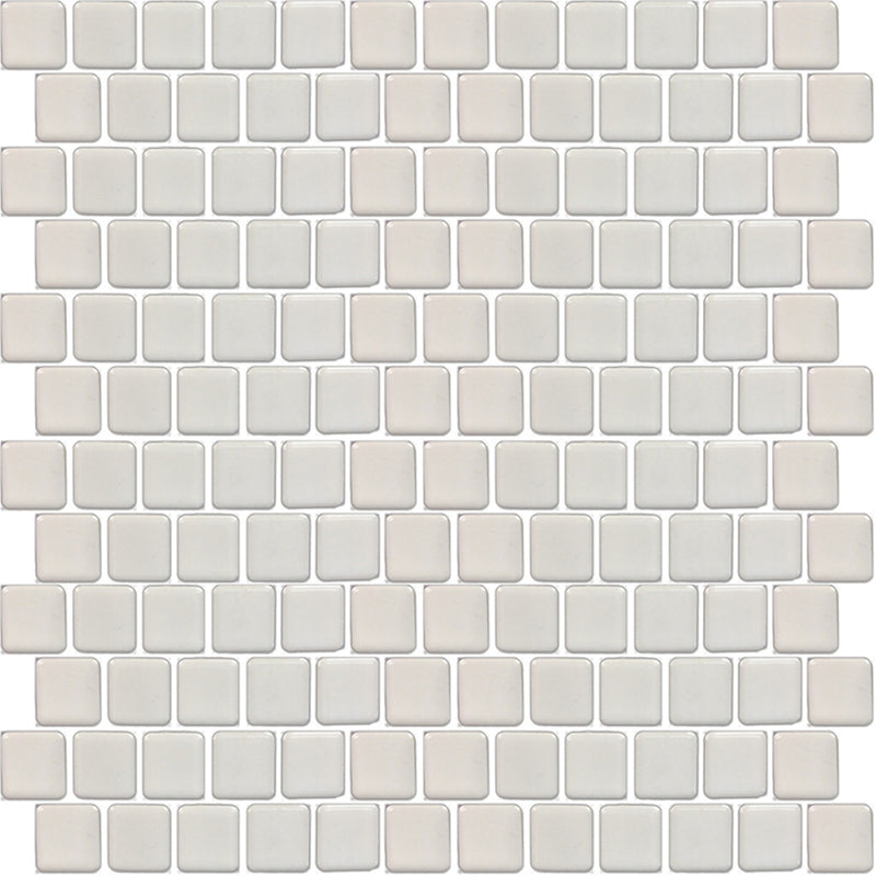 White, 1" x 1" | PEB-102 | Fujiwa Porcelain Pool Tile