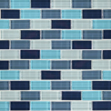 Crystal Aqua Blend 1" x 2"