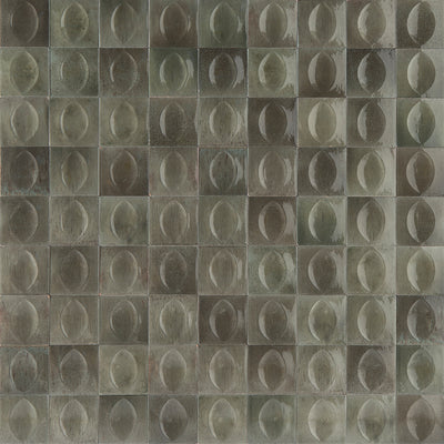 Grigio Glossy, 4" x 4" Egg Deco | EMCGLEEGRIGEGG | Porcelain Pool Tile