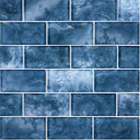 Gunmetal Blue, 2" x 4" - Glass Tile