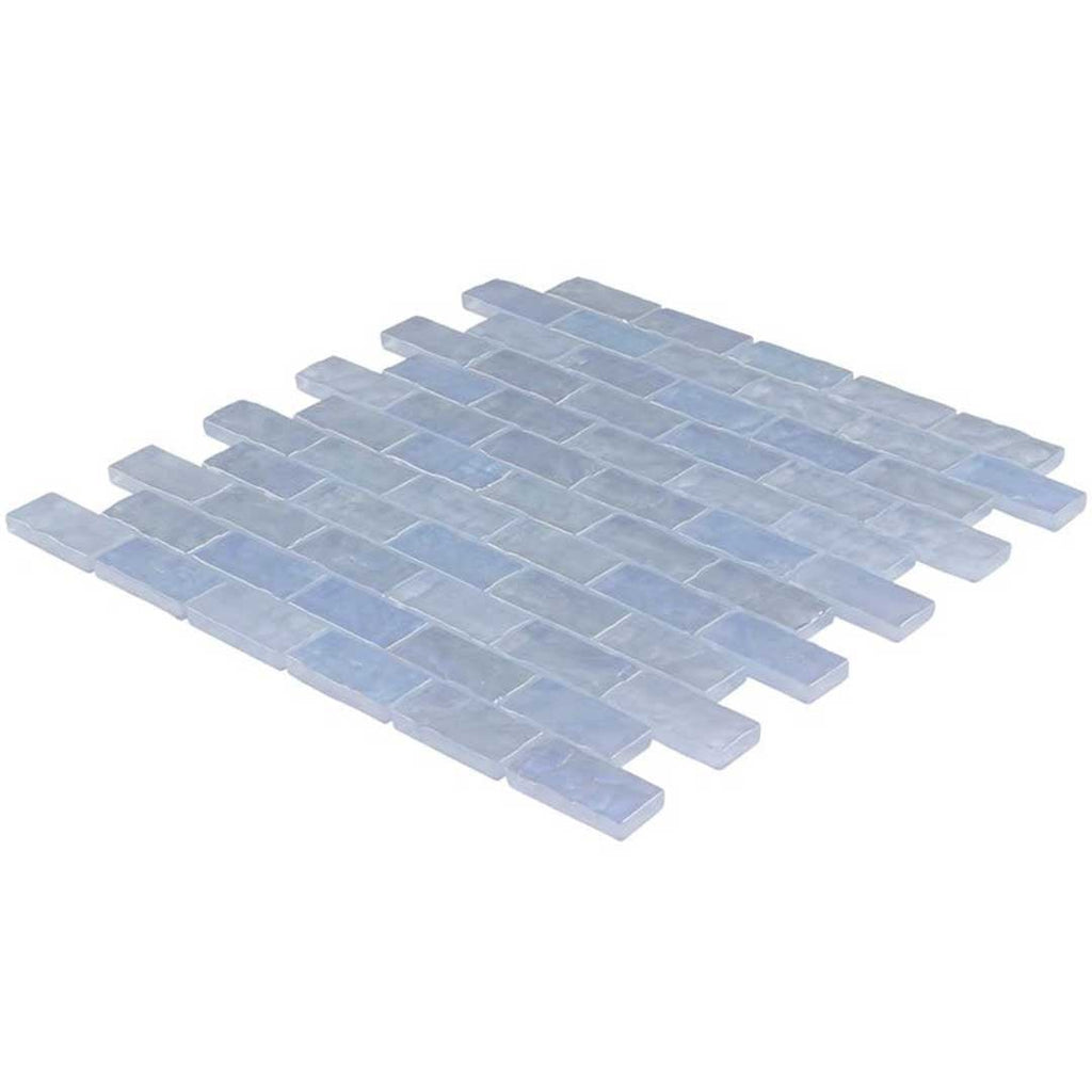 Glacial Seas, 1" x 2" - Glass Tile by Anthology