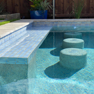 Glacier Blue, 2" x 4" Tile | VINTA-242 | Porcelain Pool Tile