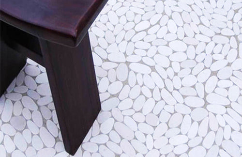 Glacier White stone tile 