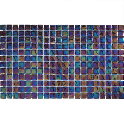 Black Pearl, 1" x 1" Glass Tile | Pools, Spas, Kitchens, and More