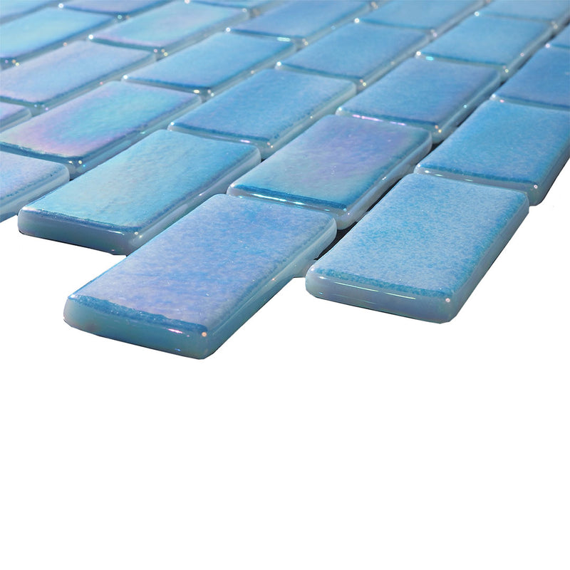 Coastline, 1" x 2" Glass Tile | Pool, Spa, and Kitchen Tile