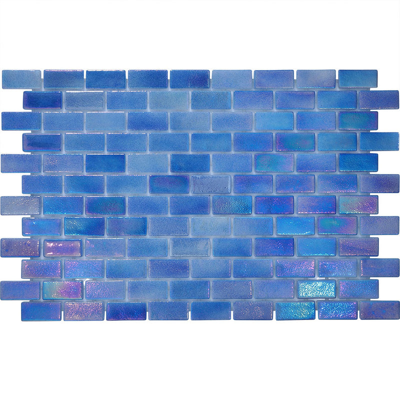 Coastline, 1" x 2" Glass Tile | Pool, Spa, and Kitchen Tile